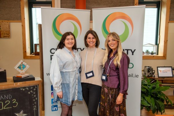 Louise O Toole (Partner Success Manager), Emily Beere (CSO) and Blathnaid Devilly (Partner Success Manager) at the ISCA conference 2023 in the Rediscovery Centre in Ballymun Louise O Toole (Partner Success Manager), Emily Beere (CSO) and Blathnaid Devilly (Partner Success Manager) at the ISCA conference 2023 in the Rediscovery Centre in Ballymun